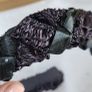 Vintage 1950's Marshall Field & Company black bow and beads headband - Collectable Image 7