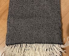 Two navy throws