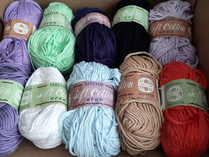 New 100% cotton aran yarn