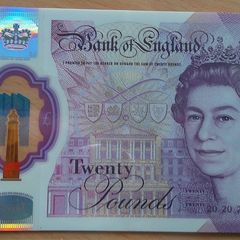 England. Sarah John 20 pound note