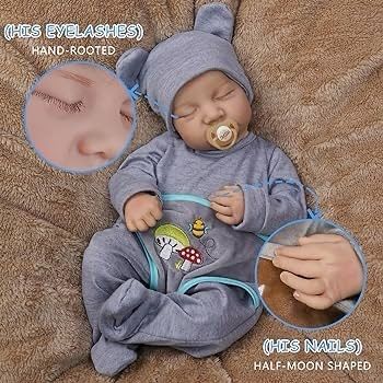 NEW SALE | Reborn Dolls Boy - 17 Inches Handmade Washable Reborn Babies Soft Vinyl Body