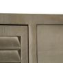 Drawer Cabinet Solid Mango Wood Grey with Brass 140x40x80 cm Image 3