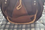 Pulse accessories tan and cream tote bag