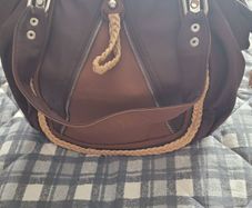 Pulse accessories tan and cream tote bag