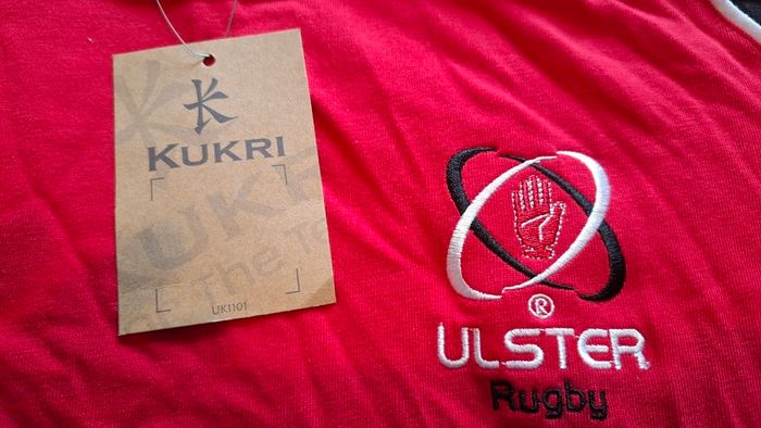 Ulster (New with Tags) Kukri Rugby Union Jersey (Size 16) FREE POST