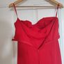 Elegant red pleated jumpsuit for parties and events UK 8 Image 7