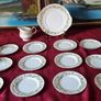 20 Piece Duchess Greensleeves Pattern Bone China Gold Gilt Tea Set For 6 Person Setting Made in England Image 3