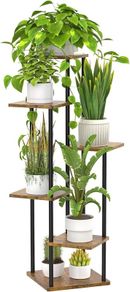 NEW SALE | 6 Tier Tall Plant Stands Corner Indoor, 116cm Large Metal Flower Pots Shelf for Multiple Plants, Tiered Plant Holder Display Rack for Garden Patio Office Living Room