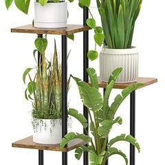 NEW SALE | 6 Tier Tall Plant Stands Corner Indoor, 116cm Large Metal Flower Pots Shelf for Multiple Plants, Tiered Plant Holder Display Rack for Garden Patio Office Living Room