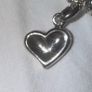Vintage Links Of London Sterling Silver Sunken or pressed Heart Charm Image 3