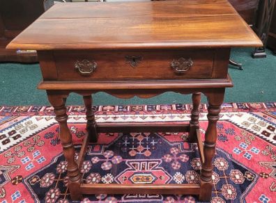 High Quality Theodore Alexander Hardwood Side Table, Desk, Drawers, Fine Wood.