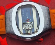 Arios Digital Jump Hour watch on a new strap