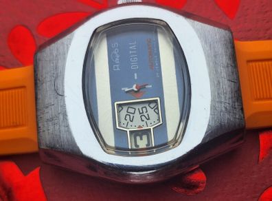 Arios Digital Jump Hour watch on a new strap