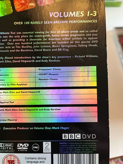 The Old Grey Whistle Test. 4 DVD Box Set. 9 Hours of Classic Performances.