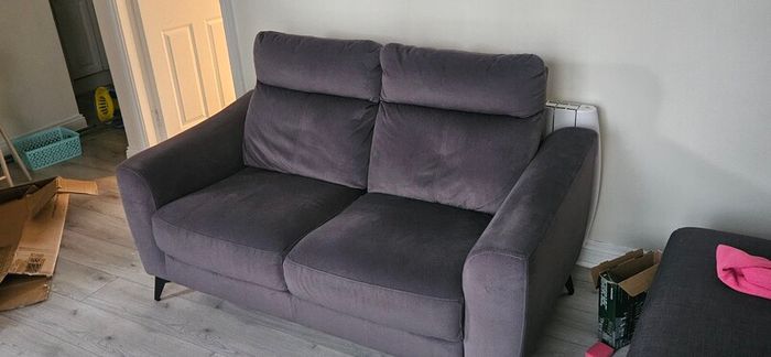 2 seater grey sofa