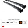 Aguri Prestige Ii Black Aluminium Aero Roof Bars Image 2