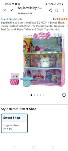 large squishmallows squish ville playsets