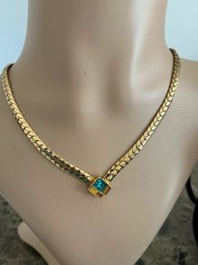 Gold tone necklace