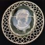 Vintage Whiting & Davis Intaglio Brooch Image 4