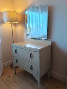 Vintage dressing table with a mirror