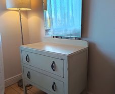 Vintage dressing table with a mirror