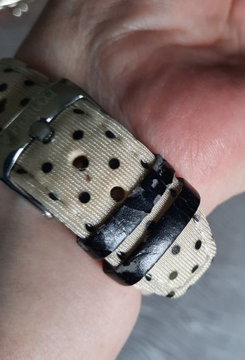 RARE Vintage Fiorucci "Rear Window" Pin-Up Watch - Polka Dot Strap