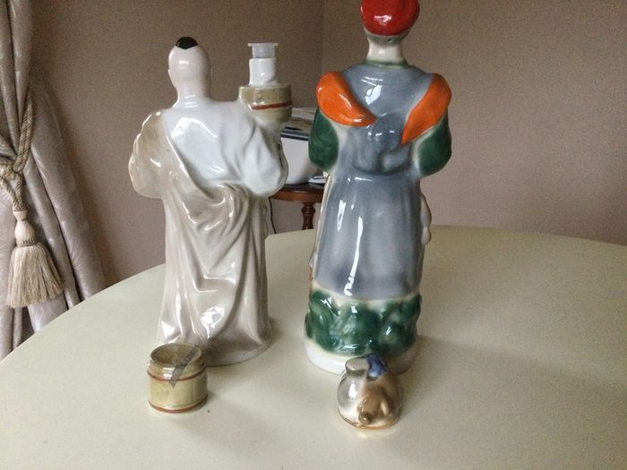 China - Character Decanters X 2
