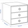 Ikea mini chest with 3 drawers Image 2