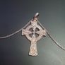 NEW silver celtic cross & chain RRP 155 eur in box Image 2