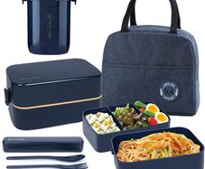 UHAPEER Bento Style Lunch Box 2 Tier