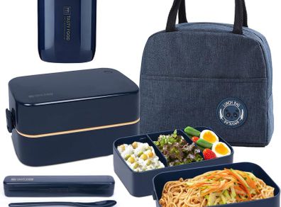 UHAPEER Bento Style Lunch Box 2 Tier