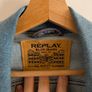 Replay Blue Jeans Light Wash Denim Jacket - Size L Image 2