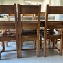 Solid Wood Dining Table & 8 Chairs Image 5