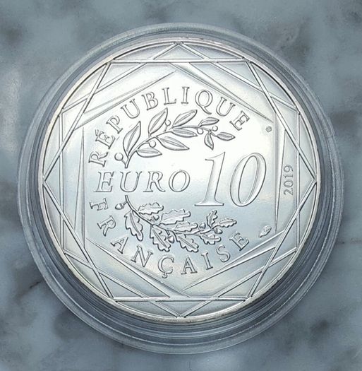 France 10 Euro Silver (.333) Uncirculated Coin 2019 - Dagobert - History of France