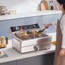 Commercial Electric Deep Fryer 20L  3000W Dual Heating Countertop Fryer for Chicken & Chips Image 5