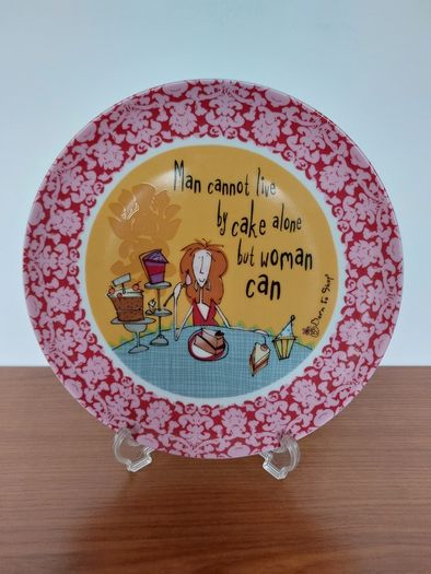 Johnson Bros. Born To Shop Ceramic Dessert Plates x 3