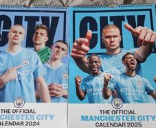 Man city official calendars 2024 and 2025 for posters