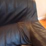 Three Piece Suite reupholstered leather Image 5