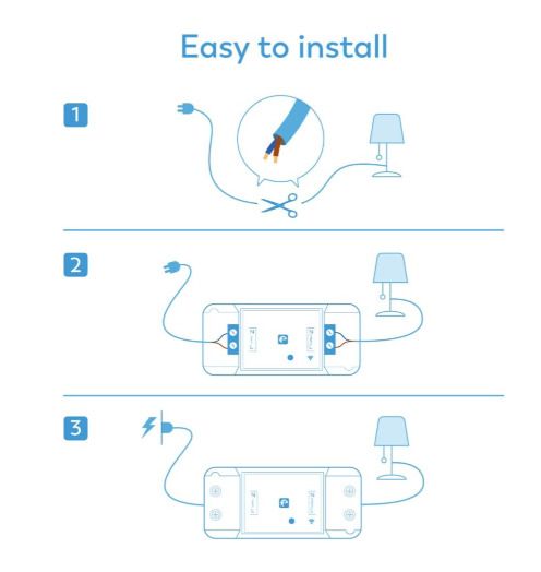 Garza Smarthome 2-pack integrated Wi-Fi smart controller, programmable, remote control and controllable via voice and app