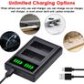 LP-E8 Dual Battery Charger with LED Display for Canon Cameras - 0151 Image 2