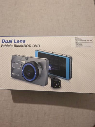 Dual Lens Car Dvr Dashcam With Rear View Camera