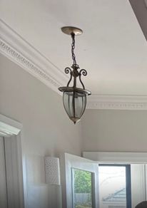 2 brass lights