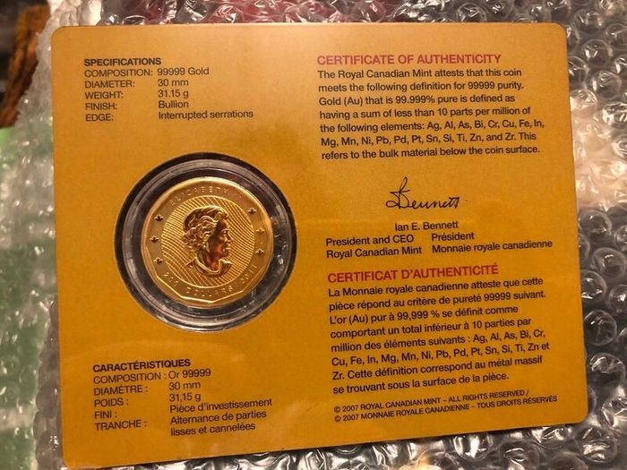 Gold coins, investment grade