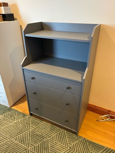 IKEA HAUGA grey drawers