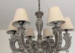 5 arm wooden chandelier