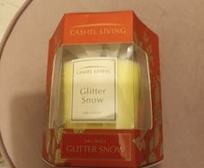 Glitter snow scented christmas candle