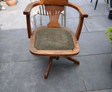 T.R. Scott and Co. Dublin Captain's chair Easy restoration