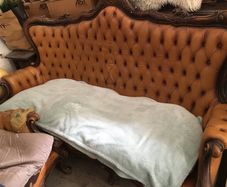 Couch and two chairs, ideal for upcycling project