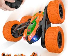 Remote Control Car Toy for Kids, 2.4G RC Car Double Side 4WD Crawler Stunt Racing Car Offroad Fast Car Game Cool Gadget Stocking Filler Xmas Gift Present for Boys Girls Teenager Children (FREE POSTAGE)