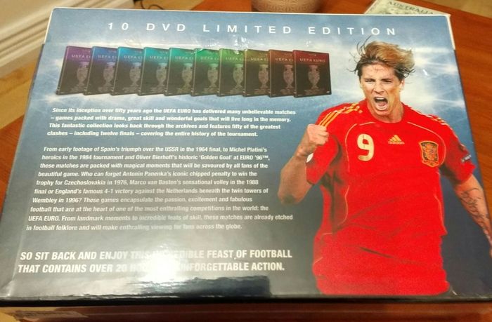 UEFA Euro 50 Classic Matches 10 DVD box set, new and sealed